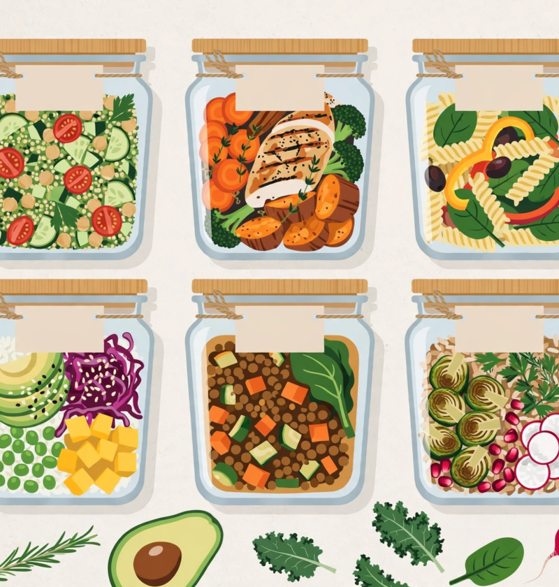 Meal prep containers for the week for beginners